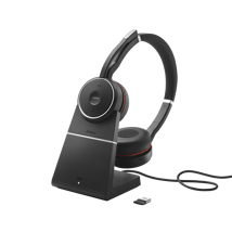 Jabra Evolve 65 SE MS Stereo with Jabra LINK 390 USB-A and Charging Stand