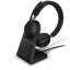 Jabra Evolve2 65 Link 390 USB-A MS Teams Certified Stereo with Desk stand Black